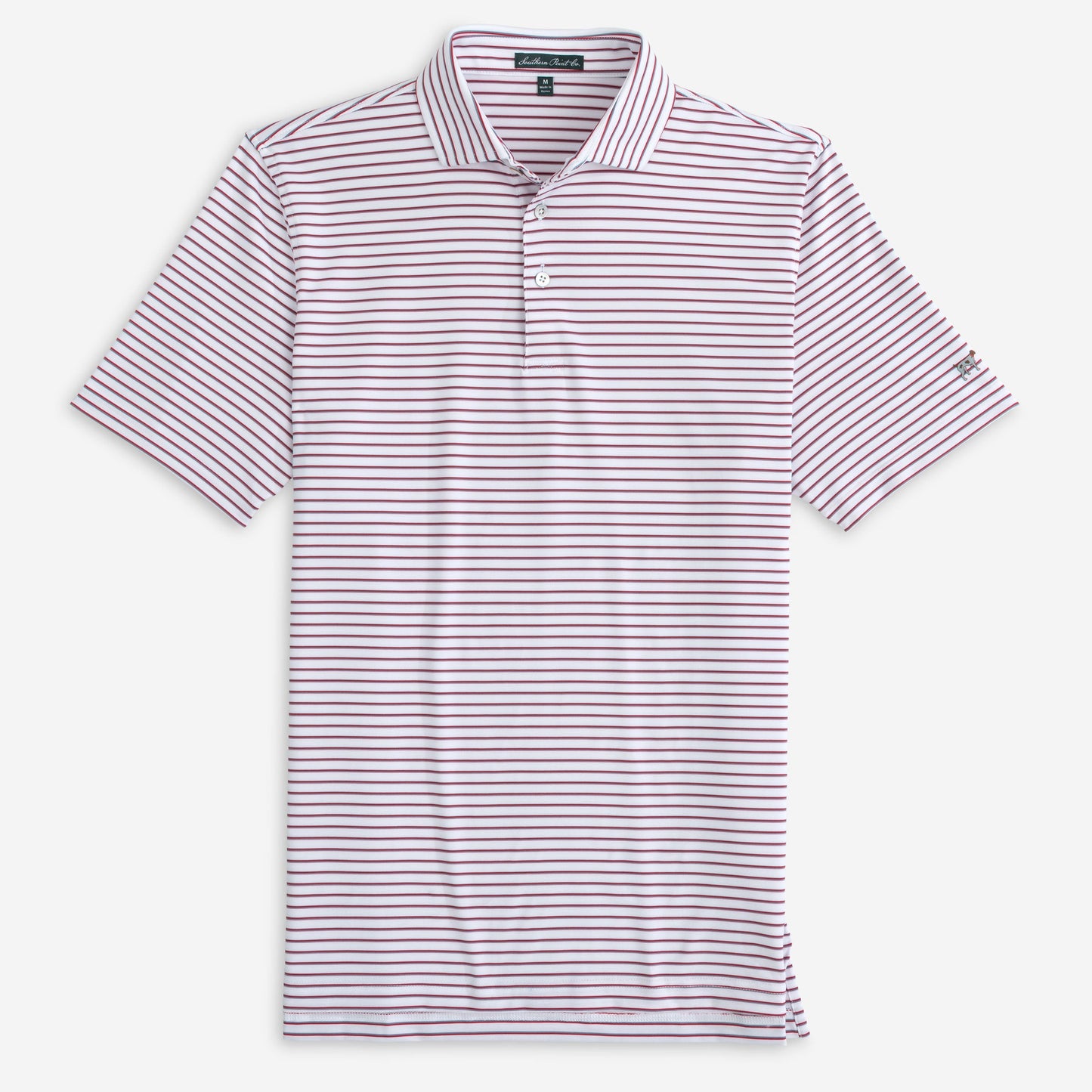 Stadium polo-crimson & gray