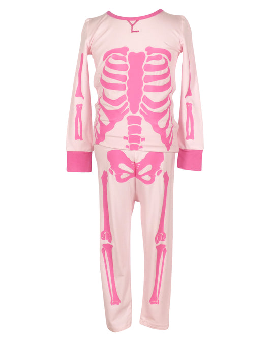 Lambie Jammies: Glow in the Dark Skellys: Pink