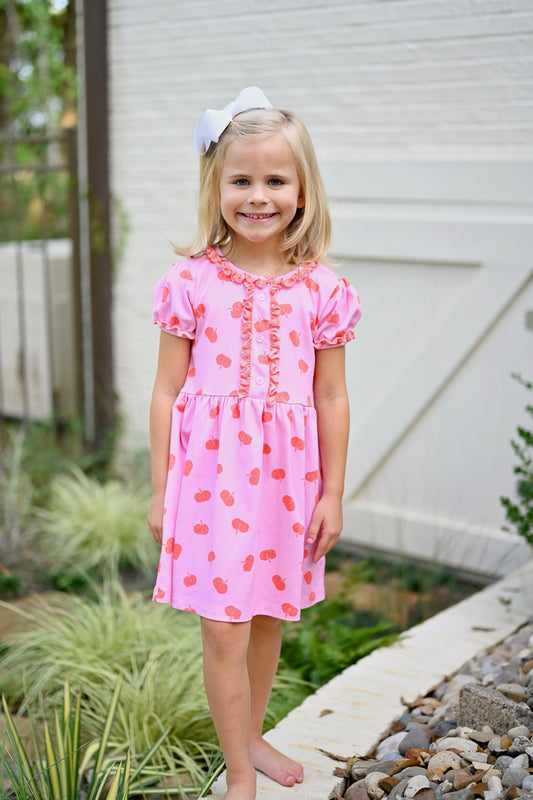 Annie Dress, Pumpkin Knit