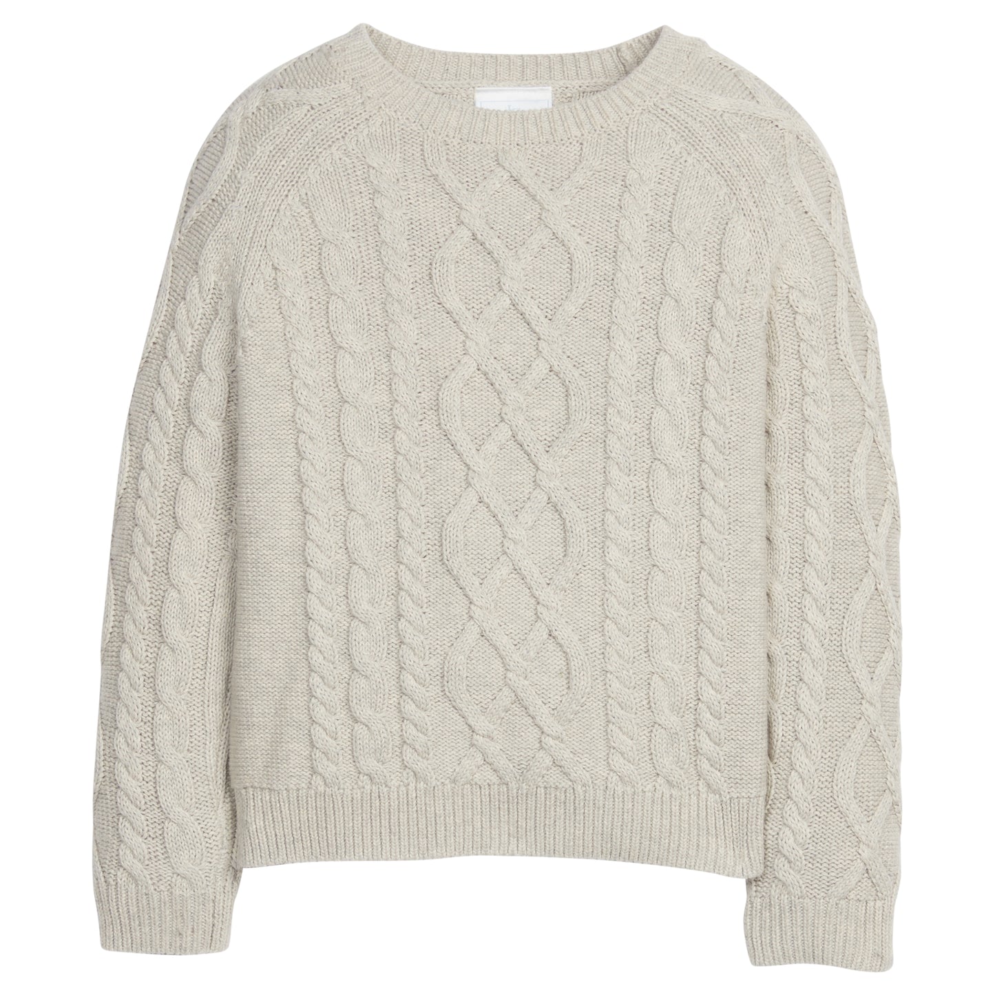 Cable Knit Sweater - Gray