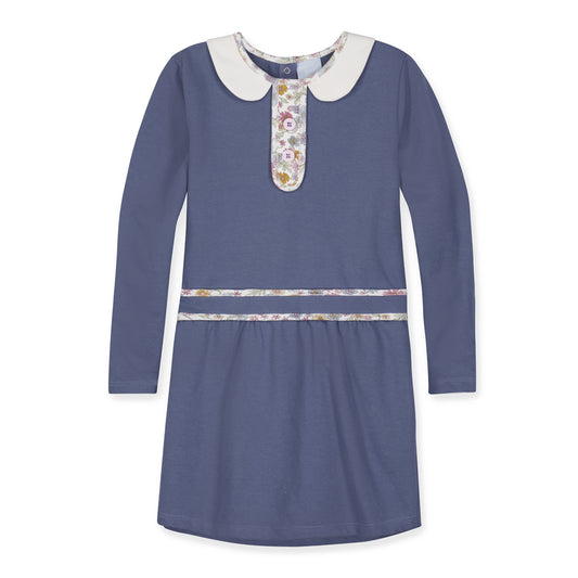 Carly Dress-Steel Blue