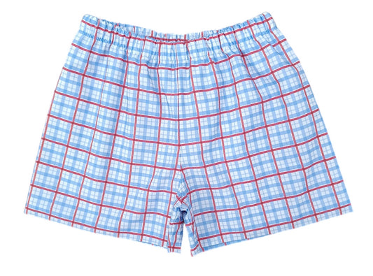 Conrad Shorts-Patriotic Plaid