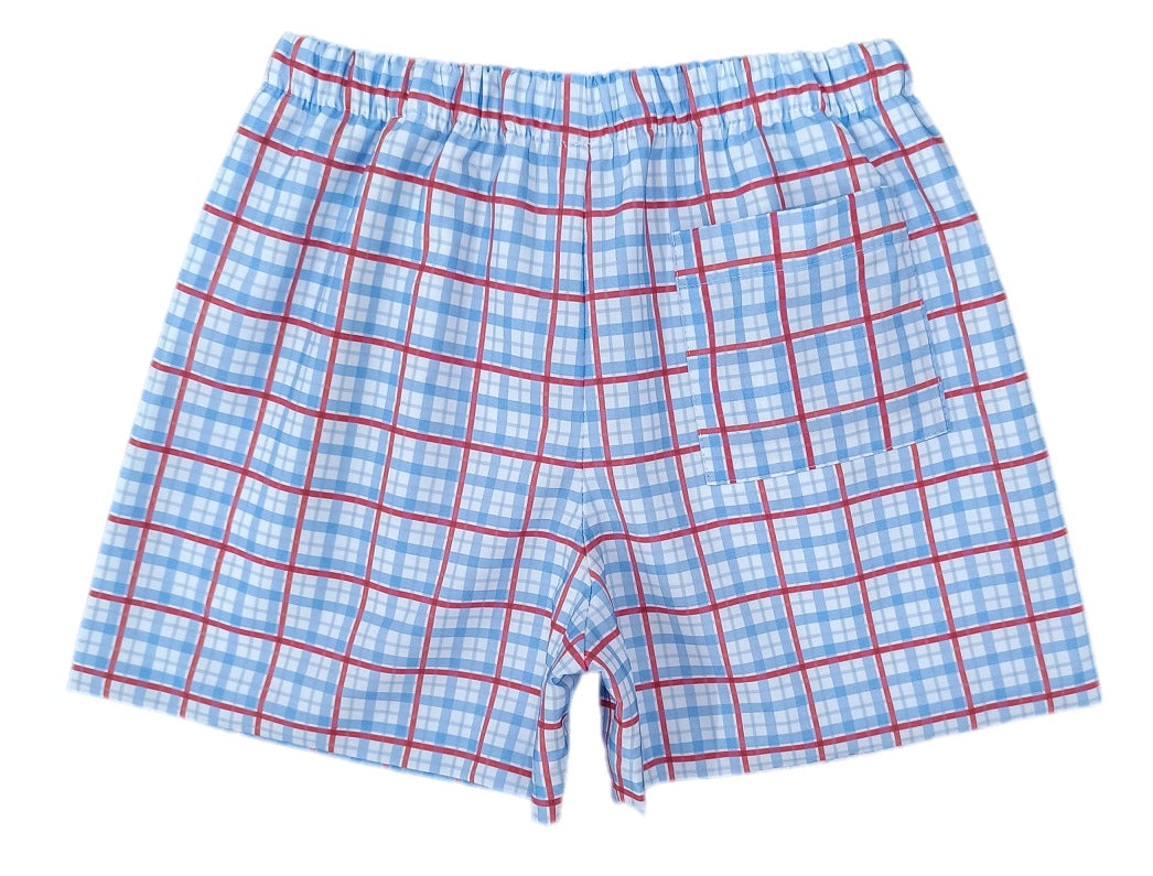 Conrad Shorts-Patriotic Plaid