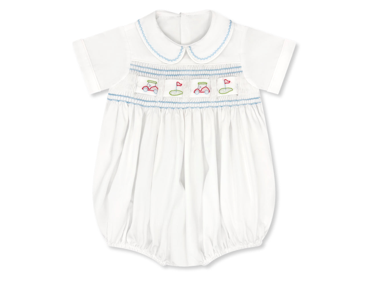 Noah Ribbon Bubble - Blessings White / Beaumont Blue