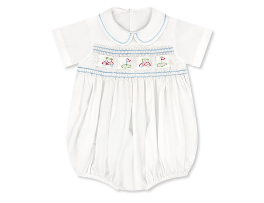 Noah Ribbon Bubble - Blessings White / Beaumont Blue