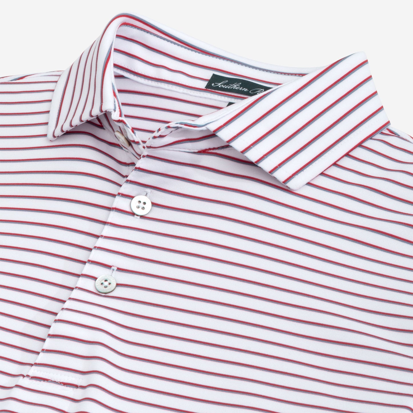 Stadium polo-crimson & gray