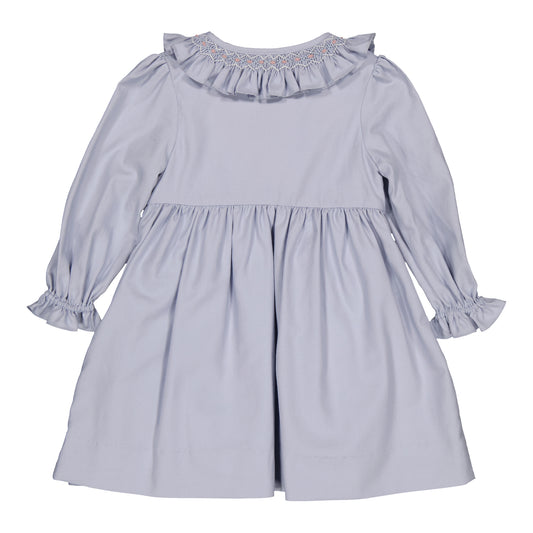 Adeline Smocked Dress Artic Blue