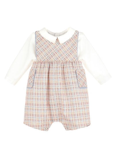 Maple Check Shortall Set