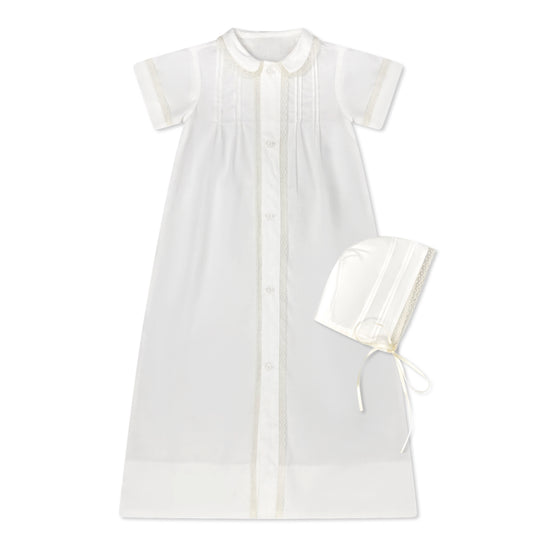 Graham Daygown and Bonnet- Blessings White/Ecru