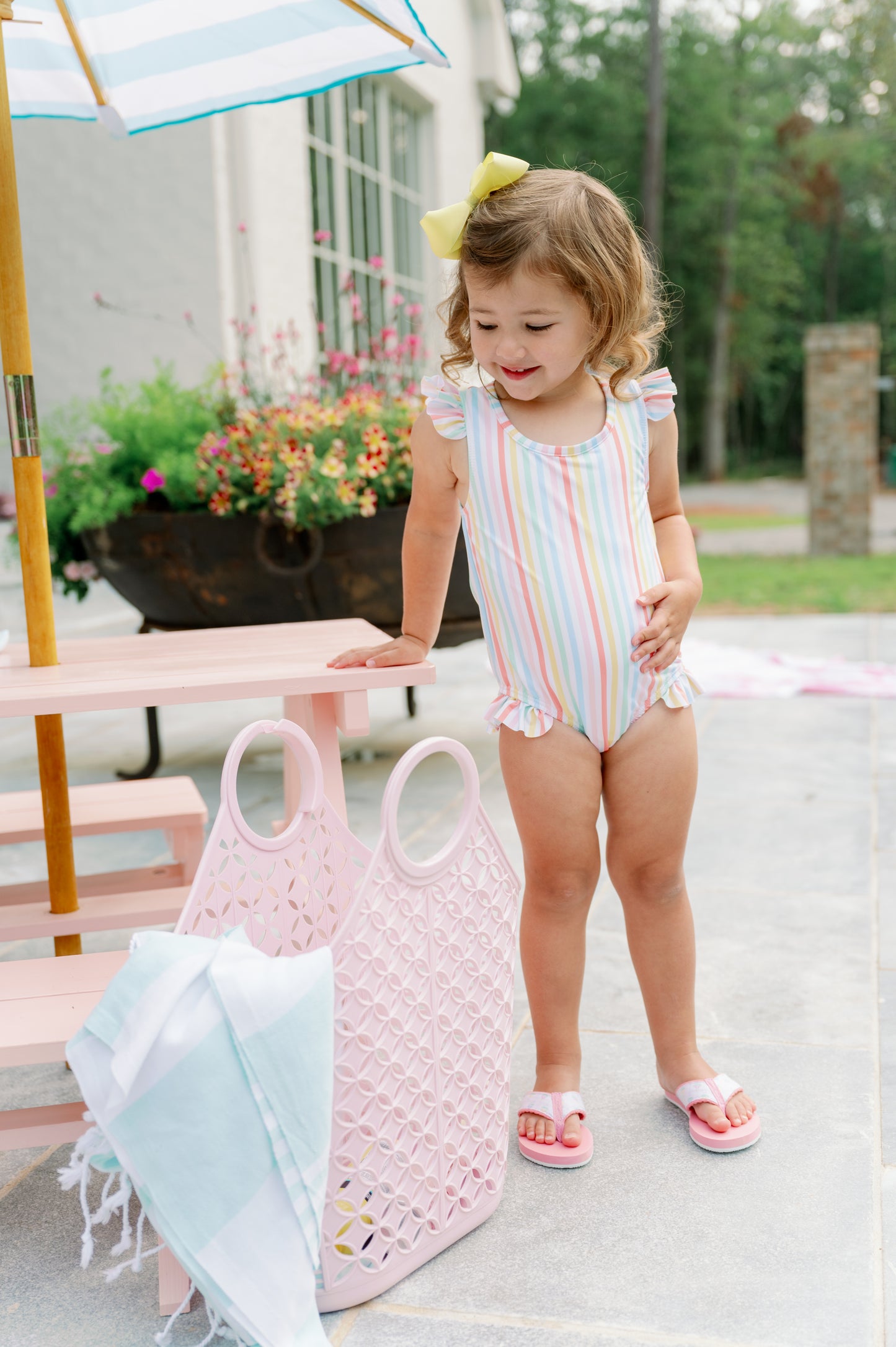 Lottie Swim - Rainbow Stripe