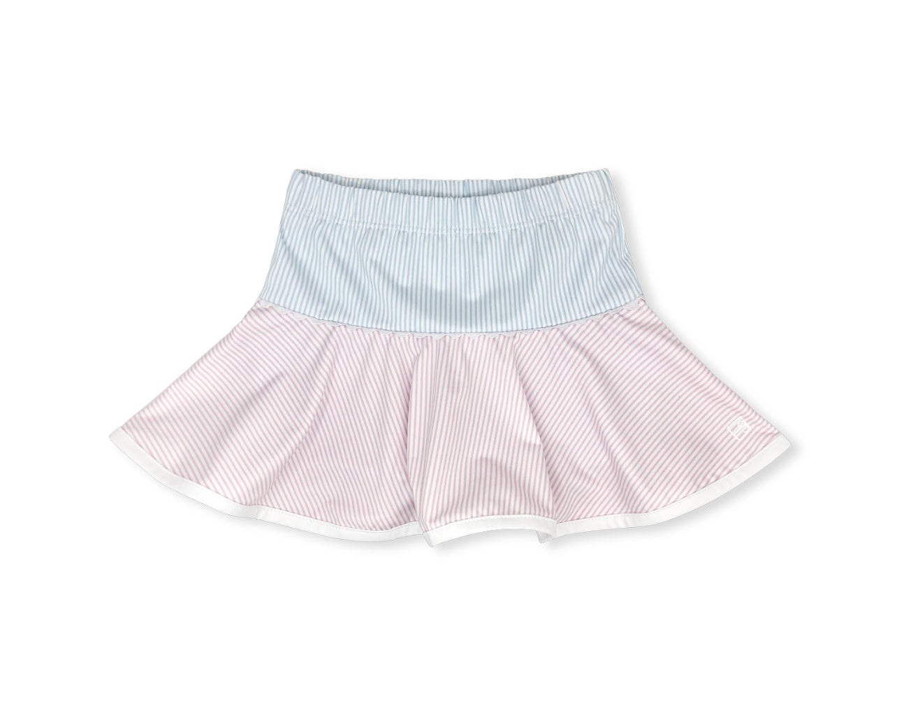 Quinn Skort - Cotton Candy Pink, Petal Purple, Cotton Candy Blue Ministripe