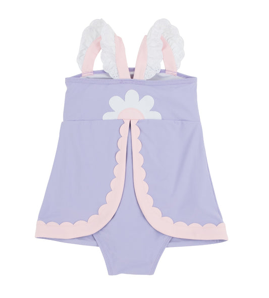 Sanctuary Scallop Swimsuit - Lauderdale Lavender/Palm Beach Pink