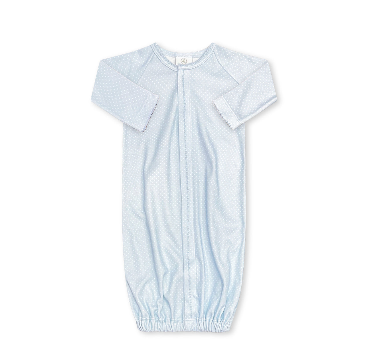 Snuggle Me Saque - Bellevue Blue Bitty Dot - One Size