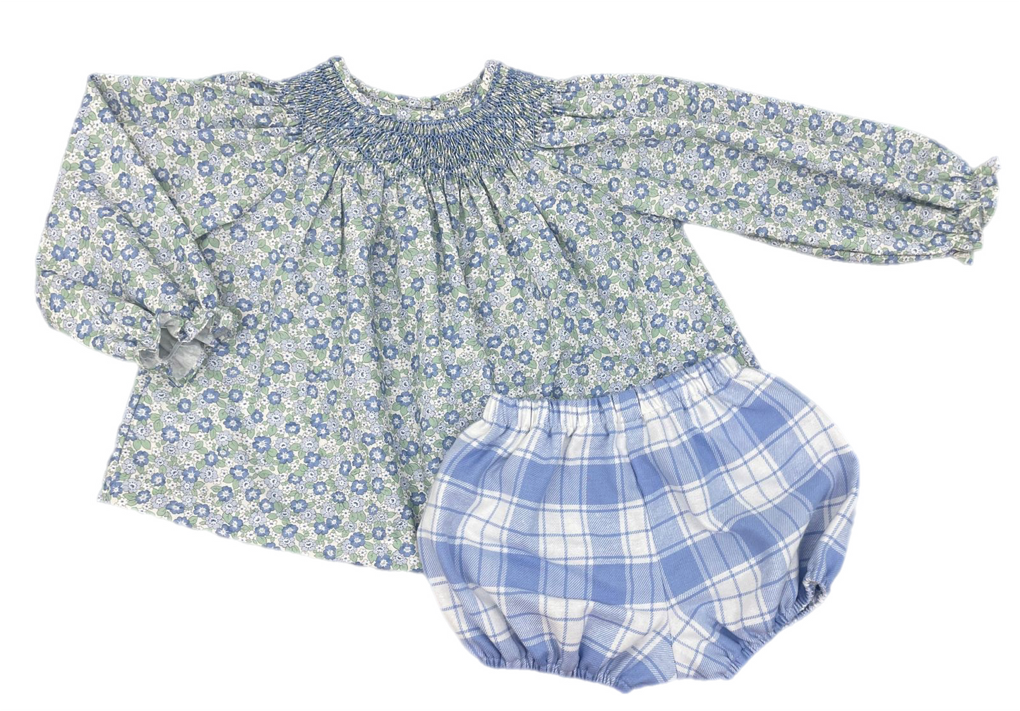 Emory Smocked Bloomer Set, Ella Floral