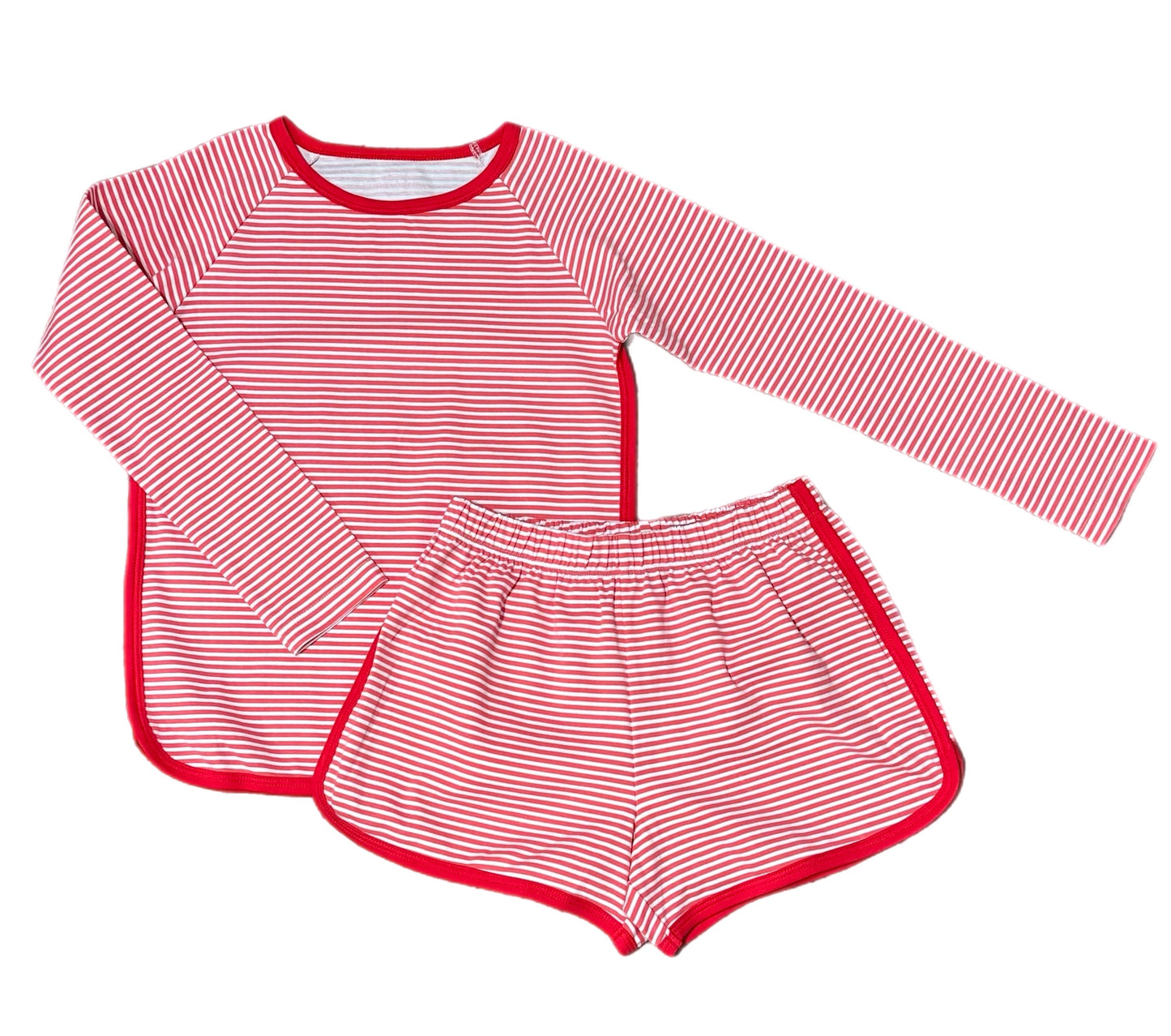 Stripe Lounge Set - Red