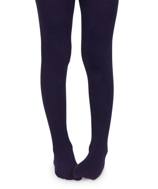 Cotton Seamless tights- Navy