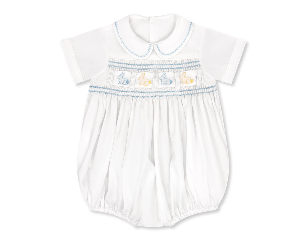 Noah Ribbon Bubble - Blessings White / Beaumont Blue