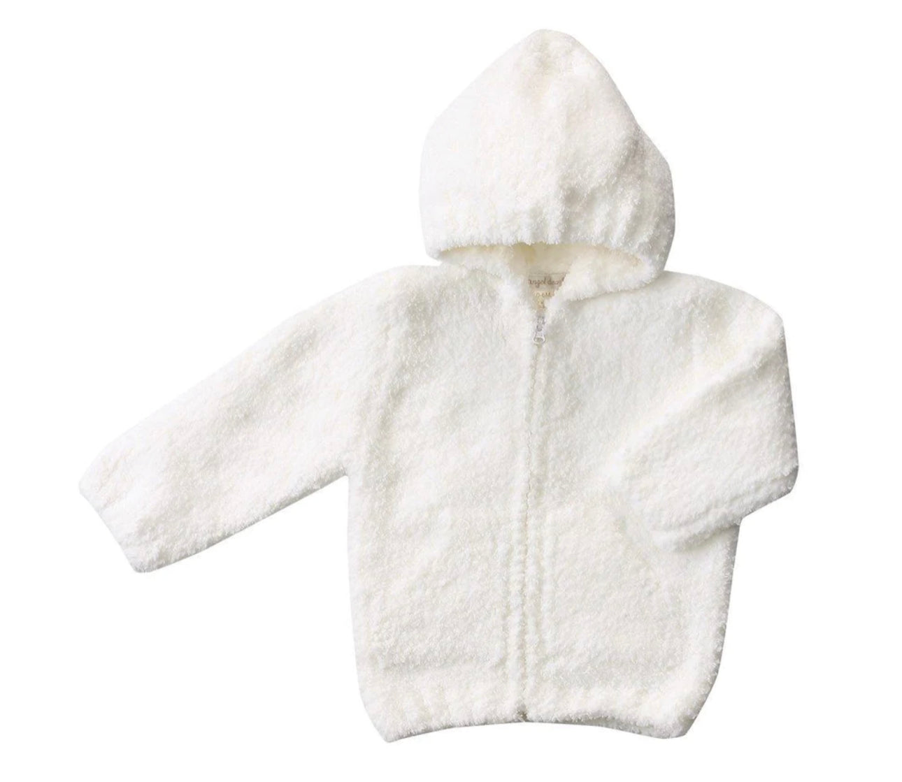 Chenille Hoodie White