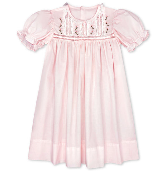 Elizabeth Dress - Pink Batiste