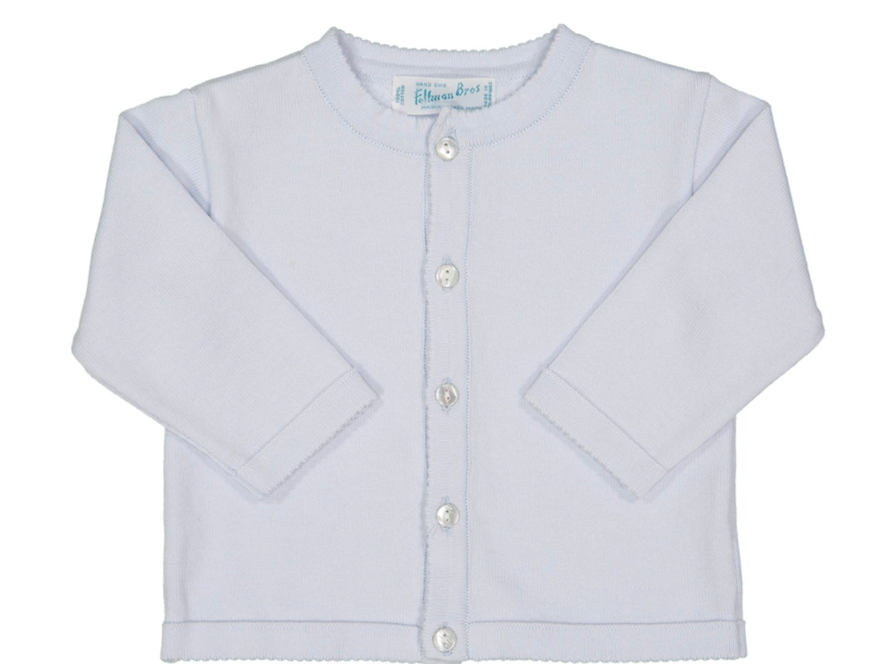 Feltman-Knit Cardigan- Blue