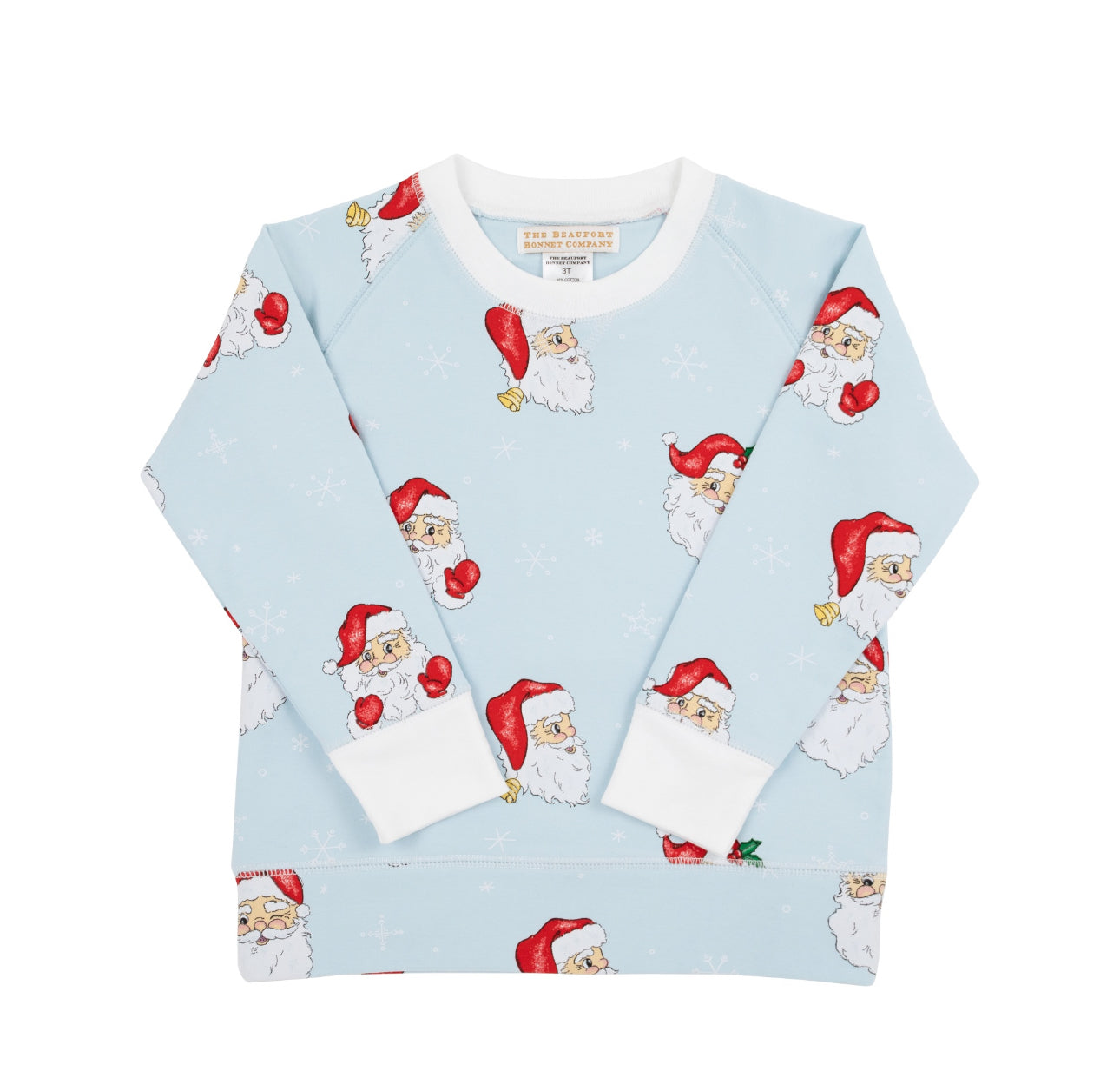 Cassidy Comfy Crewneck - Dear Santa Blue