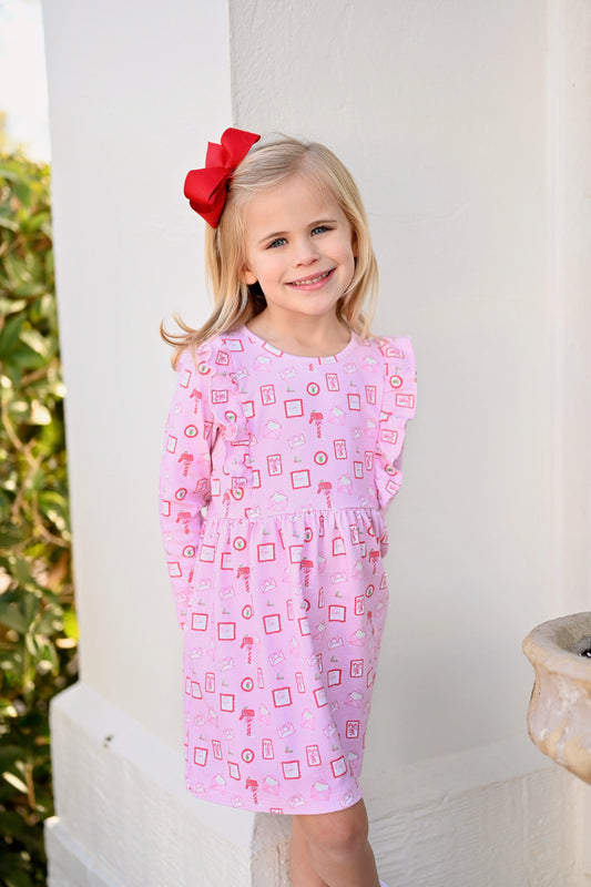 Harper Knit Dress-Letters to Santa (Pima)