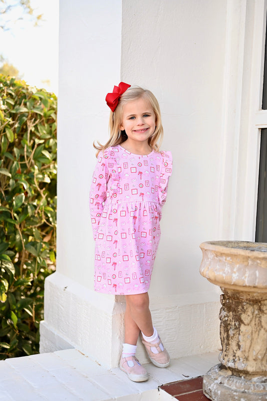 Harper Knit Dress-Letters to Santa (Pima)