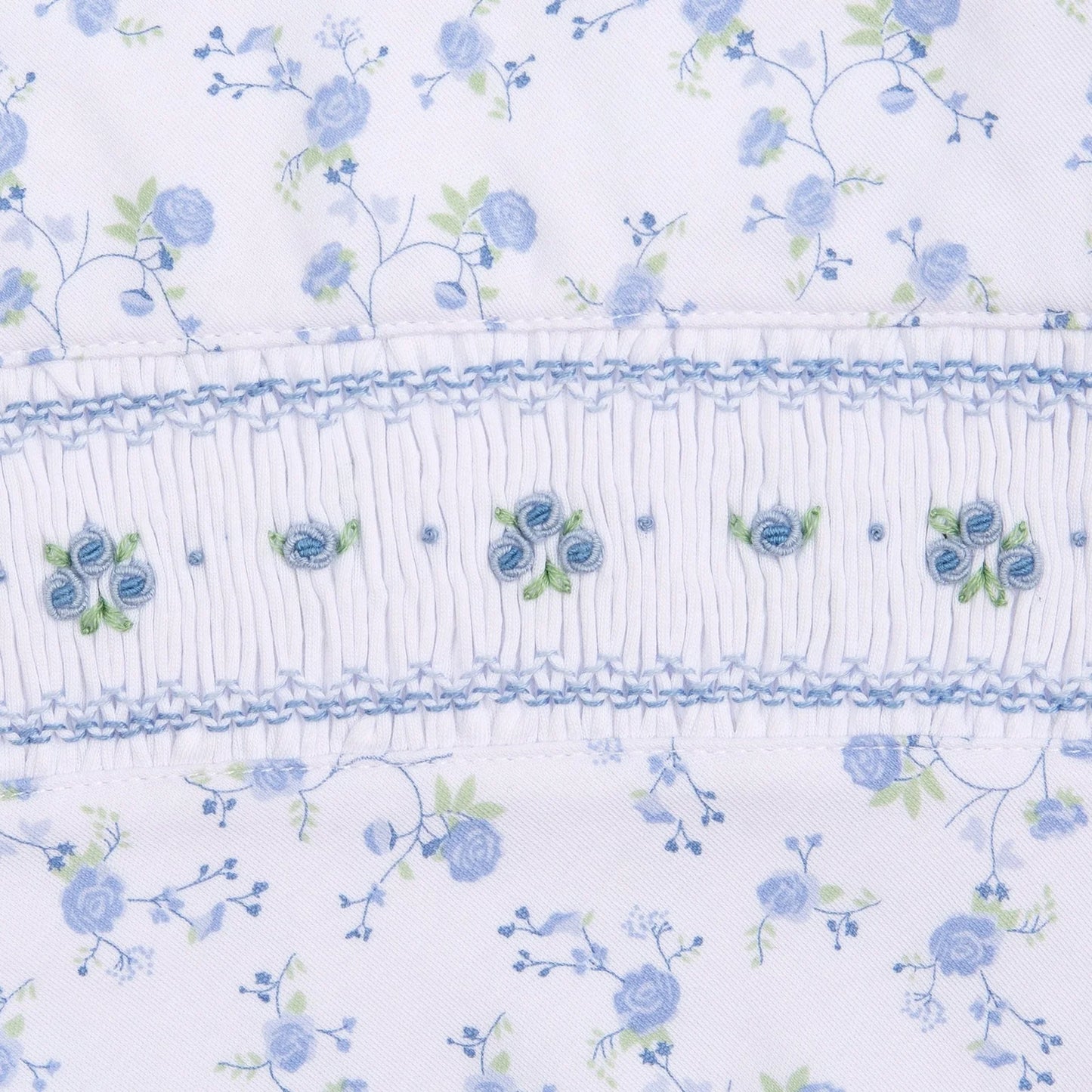 Skylar's Classics Sky Blue Smocked Footie
