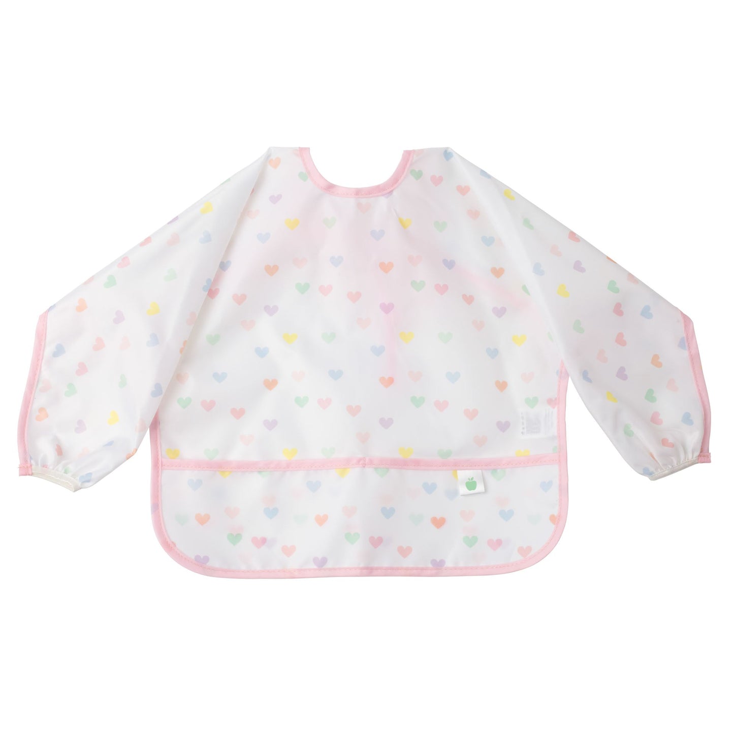 Coverall Toddler Bib - Hearts