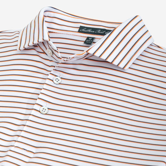 Stadium polo-orange navy