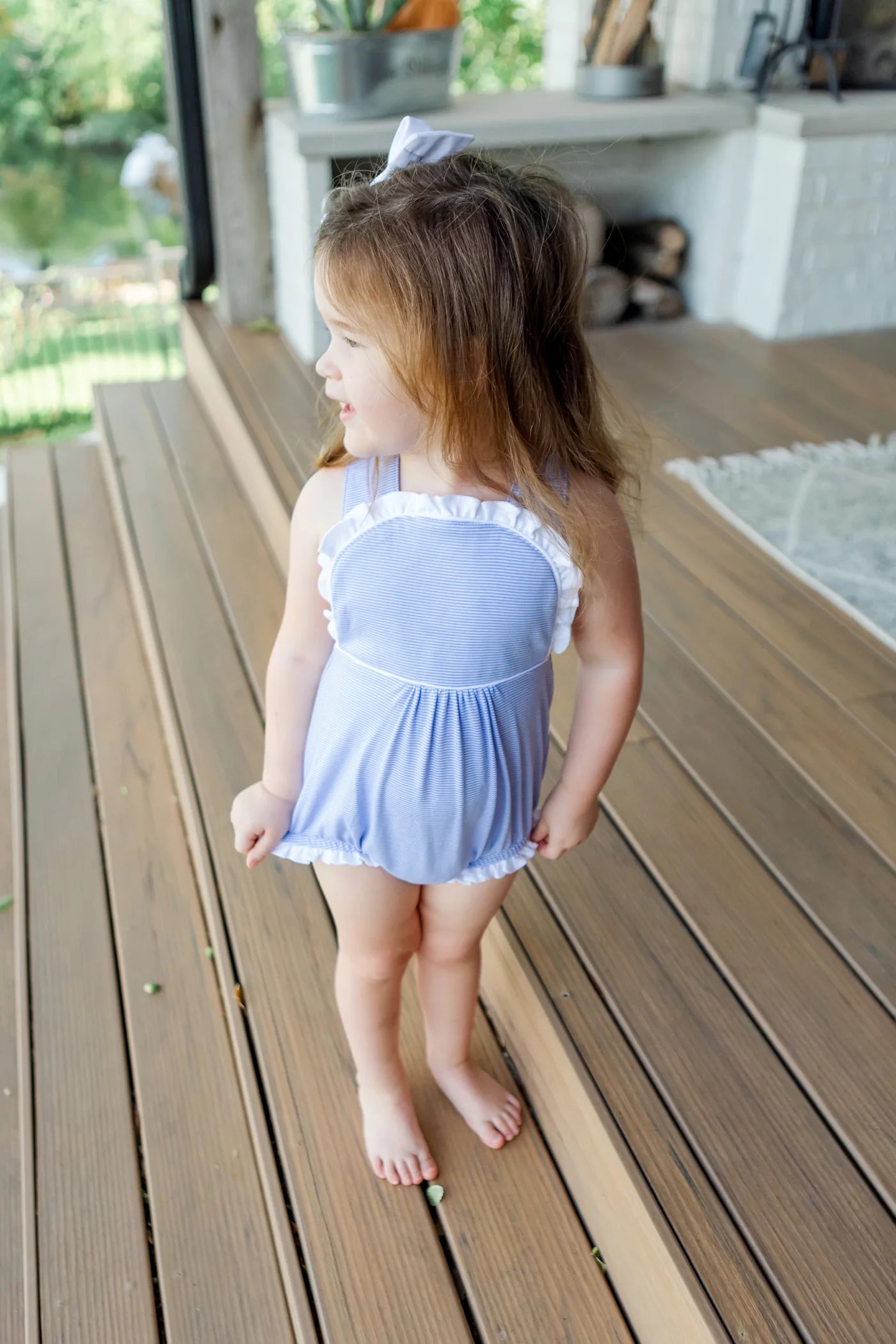 Eloise Bubble-Blue/Wh Stripe