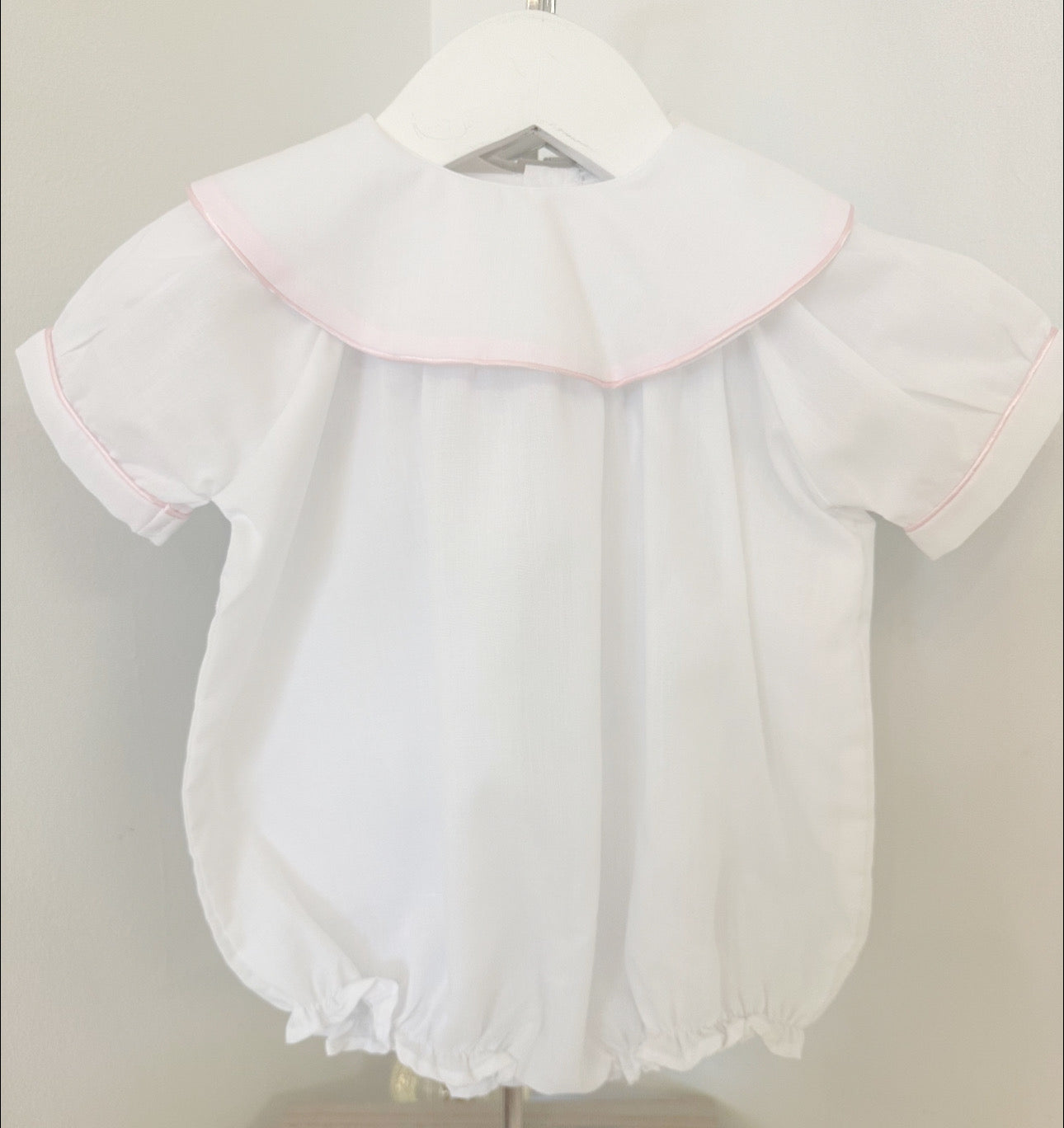 Girls Classic Bubble White W/ PNK TRIM