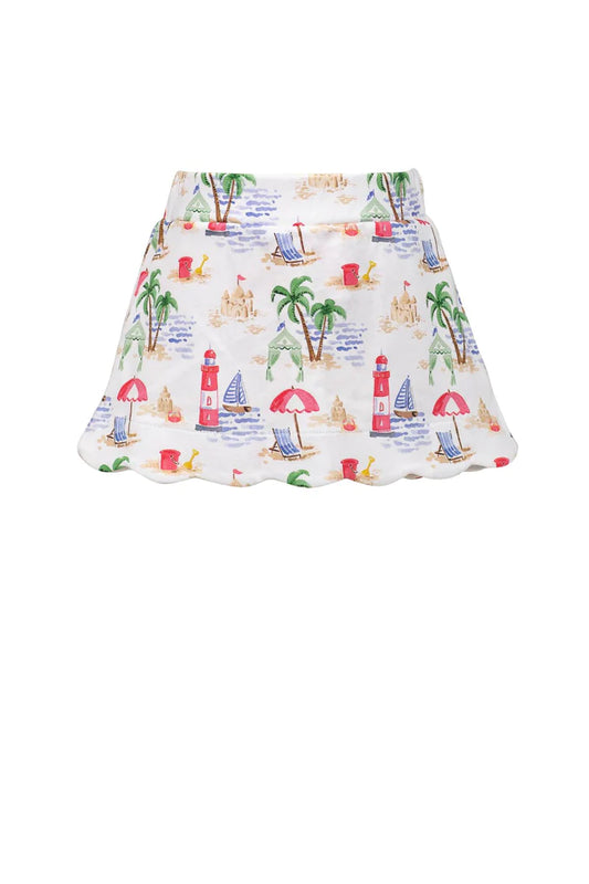 LA PLAGE-Girls Scallop Skirt