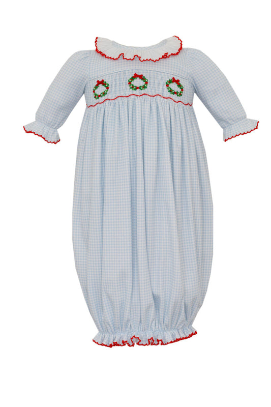 Christmas Wreath Girl Gown