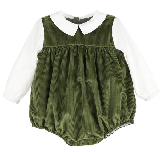 Green Corduroy Boy Set