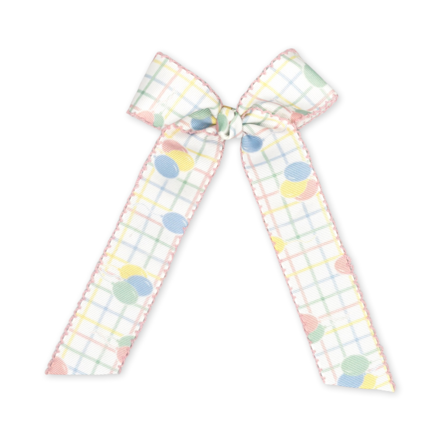 Lola Long Bow-Party Time Plaid