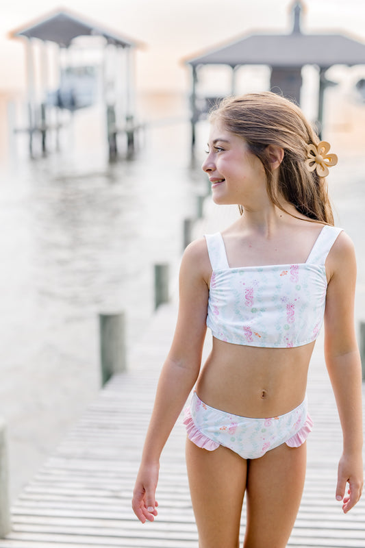 Lottie Two Piece Swim- Seahorse