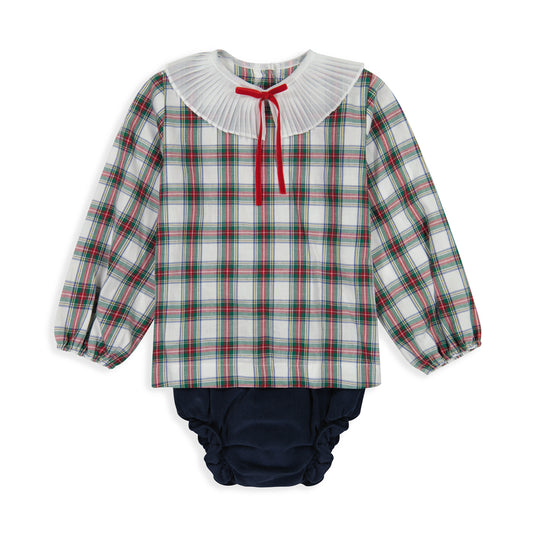 Hamilton Plaid Girls Bloomer Set