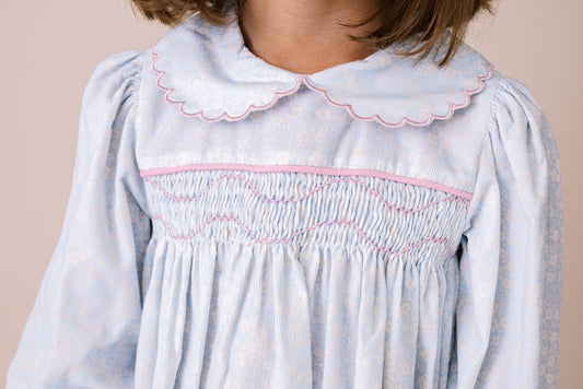 Michelle Dress Long Sleeve - Snow Kissed Floral