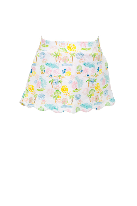 Ocean Club - Scallop Skort