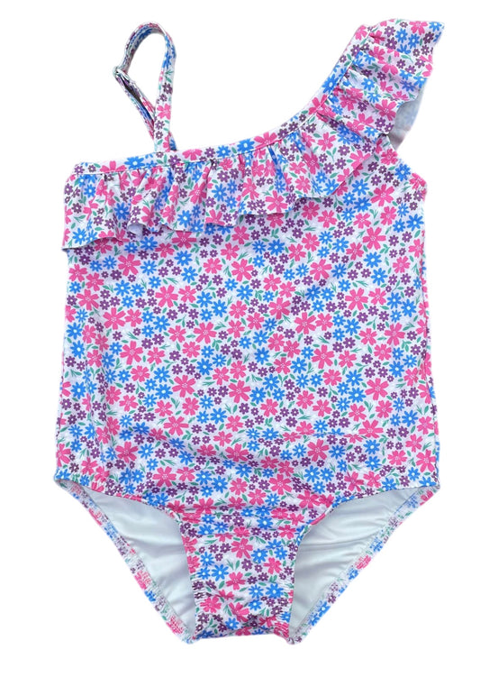 Be Elizabeth-Lavender Floral Smocked Swim