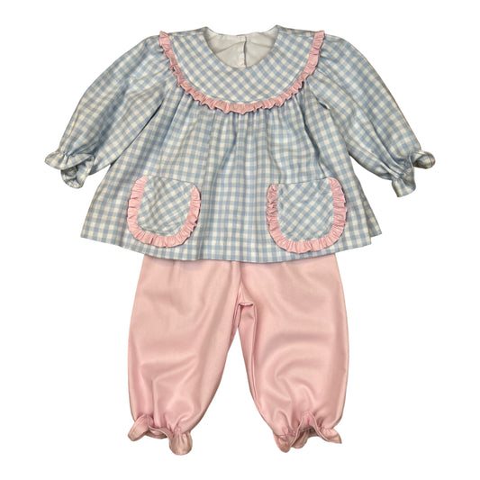 Brookyln Check Bloomer Pants Set