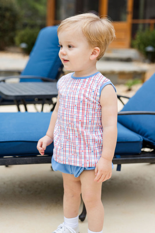 Rory Knit Diaper Set-Patriotic Knit