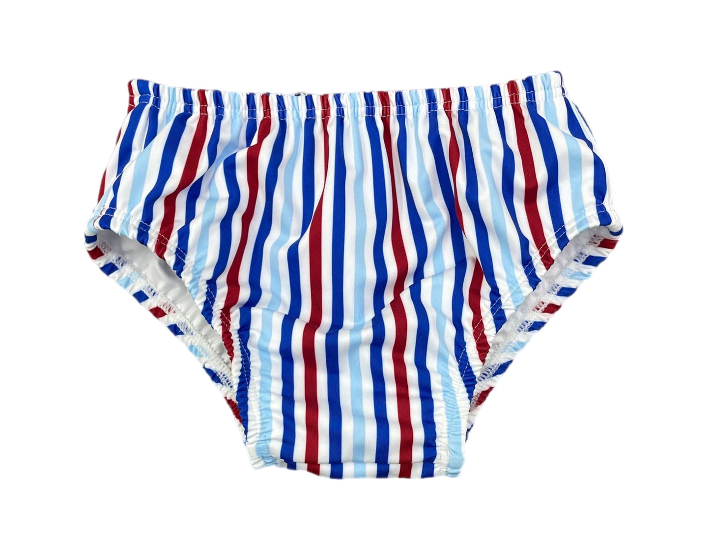 Sammy Diaper Cover- Patriotic Stripes