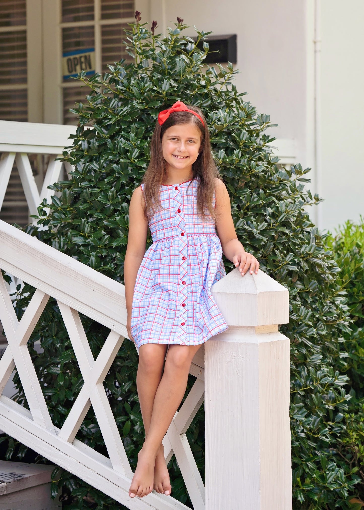 Sammy Dress-Patriotic Plaid