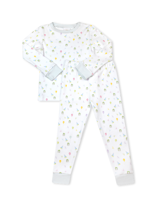 Sweet Pea PJ Set - Blue Party