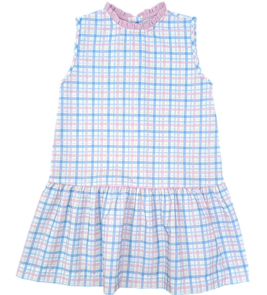 Sydney Dropwaist Dress- Pastel Plaid