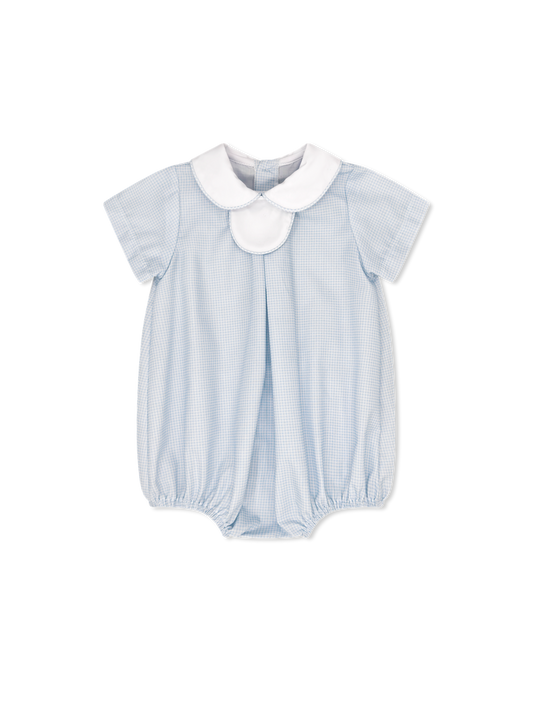 Thomas Tab Bubble - Baby Blue Minigingham