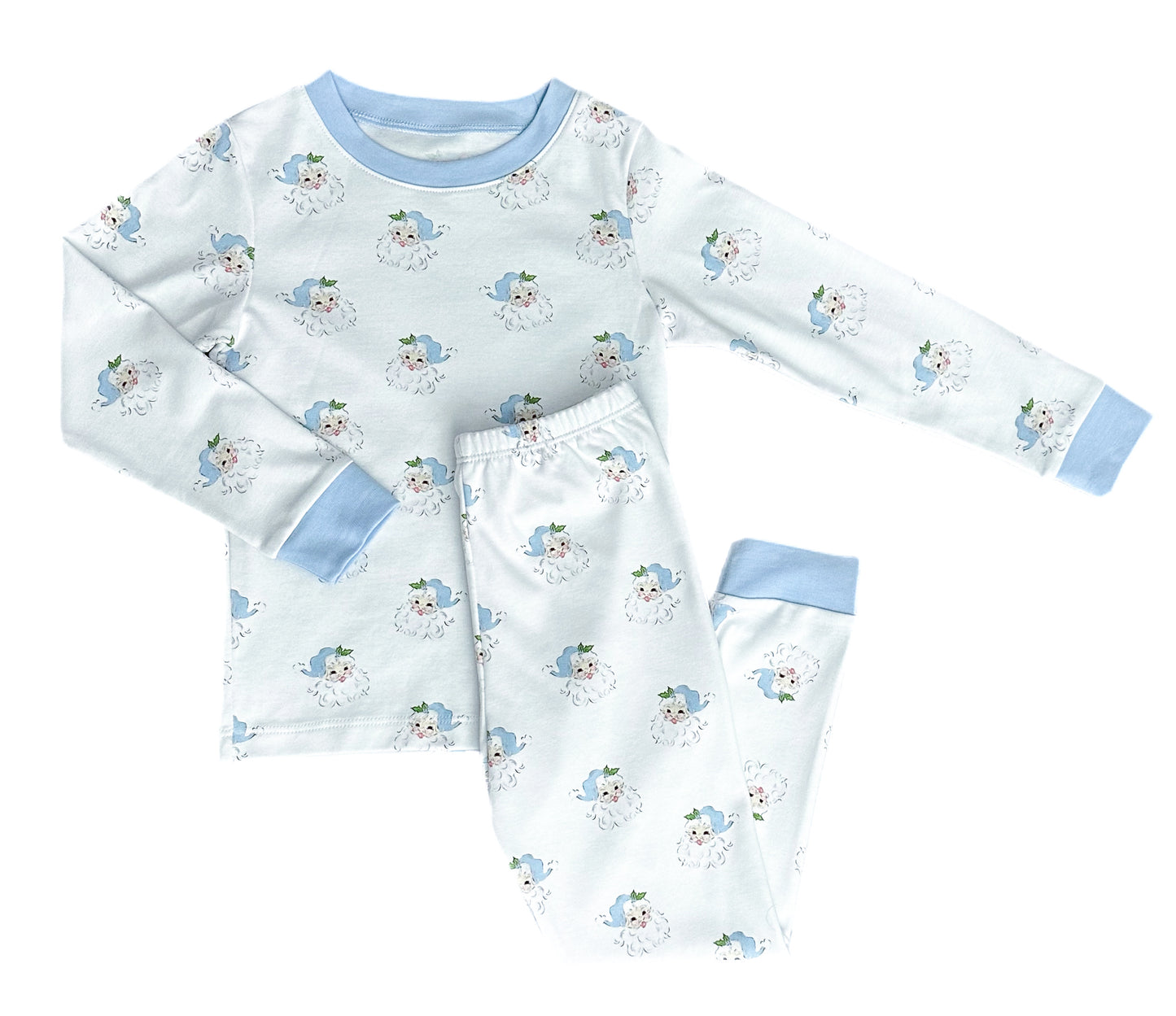 PREORDER-Blue Santa 2 PC Jammies