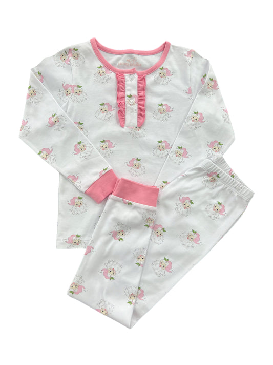 PREORDER-Pink Santa 2pc Jammies